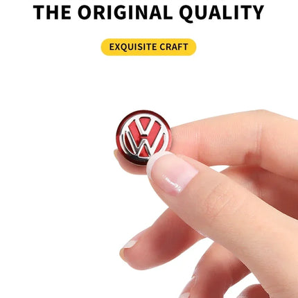 Car Remote Key Logo Metal Emblem Stickers For Volkswagen VW GTI Polo Golf Passat Tiguan Arteon Touareg Taigo Caddy Jetta Beetle