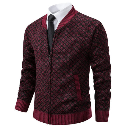 LEGIBLE 2025 Men's Sweaters Autumn Winter Wool Zipper Cardigan Sweaters Man Casual Knitwear Sweatercoat Male
