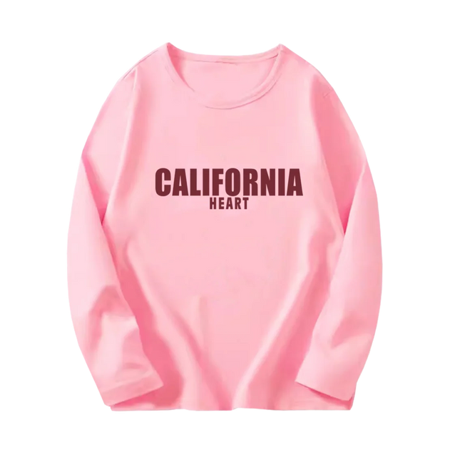 Fashion Paris Eiffel Tower Print T-Shirt Girls Long Sleeve Letter T-shirt Kids Cotton Clothing