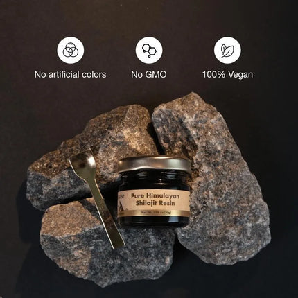 Pure Himalayan Shilajit Resin - Supports Overall Well-being, Enhances and Restores Energy, and Improves Mental Clarity