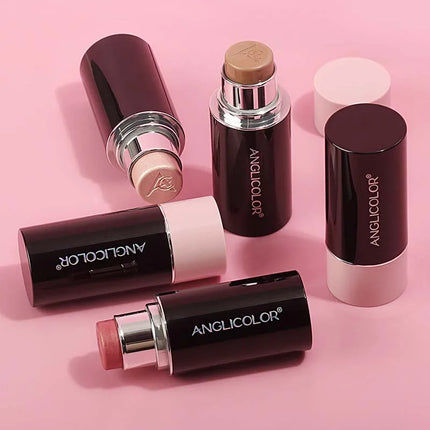 Highlighter Contouring Stick Blush Makeup Concealer Natural Brighten Face Bronzer Shading Stick glitter Highlighter Rubor Rouge