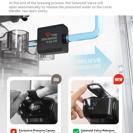 HiBREW 6in1 Capsule Coffee Machine Hot/Cold Multiple Espresso Cafetera Cappuccino Coffee Maker Dolce Gusto Nespresso Powder H1B