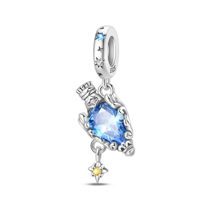 Original 925 Sterling Silver Charms Beads Cute Mushroom Unicorn Love Wings Pearl Charm for Bracelet Pendant Woman Girl Jewelry