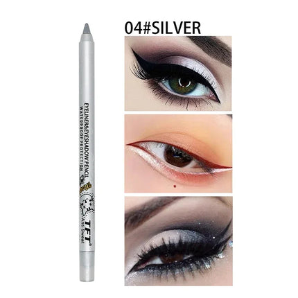 Pearlescent Matte Long-lasting Eye Liner Pencil Waterproof High Pigment Smooth Eyeliner Gel Pencil Women Eye Makeup Cosmetic