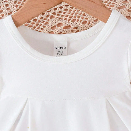 Summer Baby Girl's Sweet Outdoor Dress, Cute Western-Style Chic Casual Skirt, Comfortable And Breathable Holiday Style