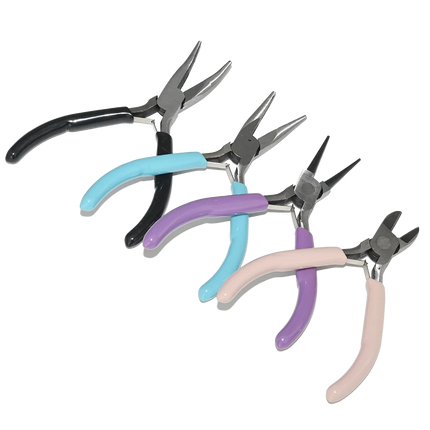 45# Carbon Steel Jewelry Pliers Needle/Chain/Round Nose Wire Cutter Tweezers Jewel Repair Handcrafts Beading Sewing Pliers Tool