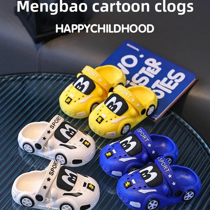 Kids Sandals Hole Children's Shoes Slippers Soft Anti-Skid Cartoon DIY Design Hole Baby Shoes Sandy Beach For Boys Girls