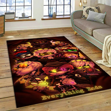 2025 New Style Cartoon Murder Drones Uzi Robot 3D Rug Carpet for Living Room Bedroom Home Decor, Non-slip Sofa Doormat Floor Mat