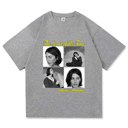 Gracie Abrams Risk The Secret of Us The Eras Tour T-Shirt Men/Women Aesthetic Retro T-Shirt Unisex New Album Tees Shirts