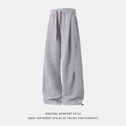 2026 New Style Spring-Autumn Straight-Fitting Loose-Fitting Sports Jogger Pants with Long Cuffs US/European size.