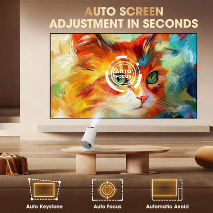 Outdoor LED Projector 4K Wifi 1080P HD Home Cinema Video Movies Video Game Projection