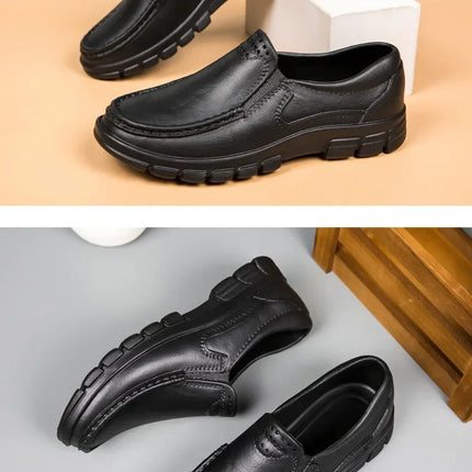 New Large Size Lightweight Casual Shoes Men's Oil and Slip Resistant Chef Shoes One Stirrup Driving Shoes Garden Shoes Soft