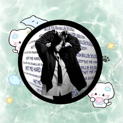 B-Billie Singer E-Eilish Badges Badges Cartoon Round Brooches On Backpack Jacket Acrylic Button Pins Collection Gifts