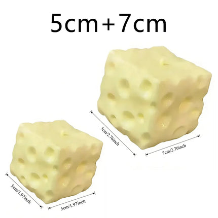 Squeeze Toy Gift Giant Cheese Squishy Toy Extra Large Cheese Squishy Slow Rebound Shapeable Stress Relief Ball