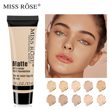 Matte Liquid Foundation Concealer BB Cream Silky Moisturizing Long-wearing Face Contouring Brighten Skin Tone Makeup Waterproof