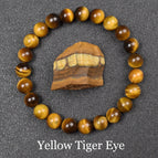 3 Yellow Tiger Eye / 17cm-6.7inch / 8mm beads