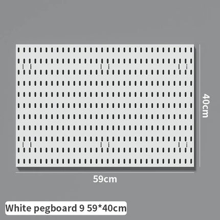 Nordic-Style Wall-Mounted Storage Pegboard: Drill-Free Headphone & Keyboard Stand for Gaming/Study Rooms, Also for Display