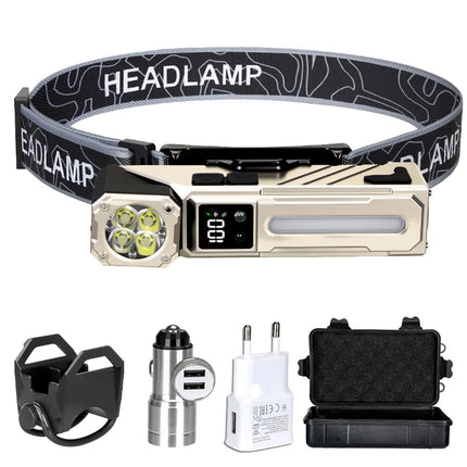 High Power LED Handheld EDC Flashlight Rechargeable Pocket Portable RGB Torch with Magnet Outdoor Camping Fishing Clip Light
