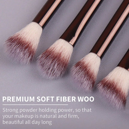 13PCS Makeup Brush Set Foundation Concealer Powder Eyeshadow Blush Brush Kabuki Blending Cosmetic Beauty Tool for Face