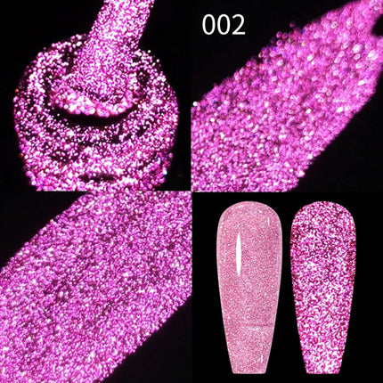 10ml Flamingo Red Magnetic Cat eye Gel Gemstone Glitter Cat Eye Gel Polish Semi-permanent UV LED Cateye Nail Varnish Manicure#GY