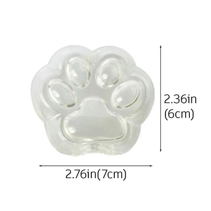 Cat Paw Hollow Ball Skin DIY Stress Relief Toy Slow Rebound Fidget Sensory Ball Toy Decompression Irregular Ball Cover ﻿