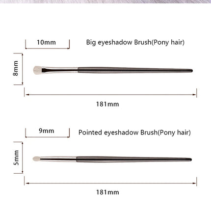1pc White Pony Hair Eyeshadow Makeup brushes Small Smudge Precision Crease Detail Bevel Eye Shadow Make up brush Liner Lip