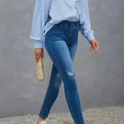 Plus Size Women's Shirt 2025 New Summer Feminino Casual Pocket Baggy Loose Top Striped Classic Long-sleeved Work Blouse Clothing