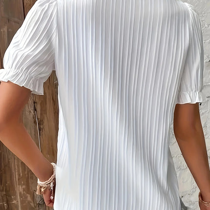 Plus Size Spring and summer new  short sleeved elegant and fashionable women's top