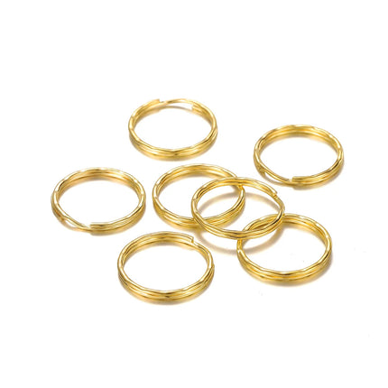 20/50Pcs Key Ring Key Chain Round Split Keyfob Keyrings with Jump Ring for DIY Keychain Pendants Jewelry Making Accessories