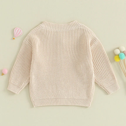 Baby Boys Girls Cardigan Autumn Spring Cotton Sweater Top Baby Children Clothing Boys Girls Knitted Sweater Kids Spring Wear