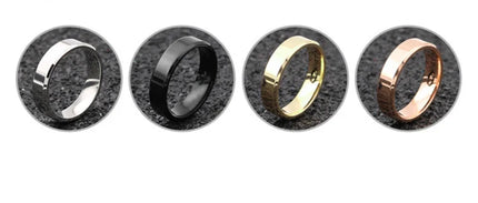 4mm 6mm 8mm Wide Stainless Steel Rings High Polished 2020 New Fashion Classic And Generous For Men's And Women's Ring Jewelry Gi