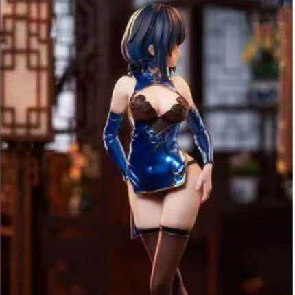 Anime Figure Chinese Style Pretty Woman Cheongsam Pvc Collectible Figurine Desktop Bookshelf Computer Case Decoration For Adult