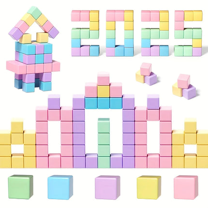 Magnetic Blocks for Kids, Big Size Magnetic Cube Sensory Gift, Preschool Educational Building Blocks Set, Perfect Holiday Gifts