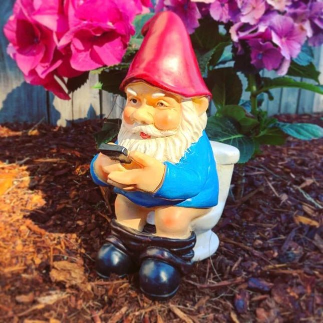 Garden Dwarf Gnomes Miniature Ornaments Naughty Gnome Figurines Decoration Handicraft Courtyard Resin Statues Decoration