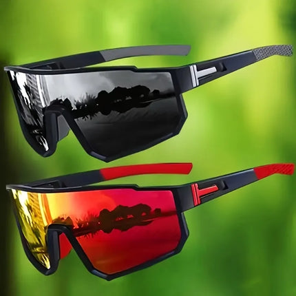 2pcs Unisex Fashion Glasses Durable and Lightweight Stylish Design with Colorful Accents