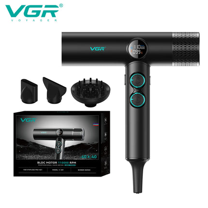 VGR Hair Dryers Professional Air Blower 110000 RPM Hair Dryer Bldc Motor Hair Dryer Machine Hair Salon for Household Use V-401