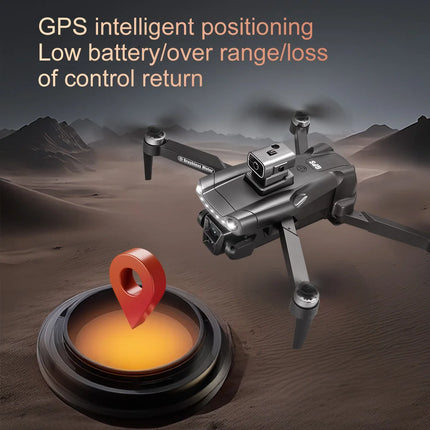 For Genuine V198MAX GPS Drone 8K Professional Camera Aerial FPV Brush Laser Obstacle with Large Screen Remote Control Folding RC