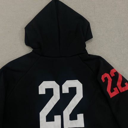 Navy Paris Horse Graphic Zip Up Hoodie, Unisex Y2K Streetwear French Jacket, Casual Edgy Number 2 Hooded Sweatshirt