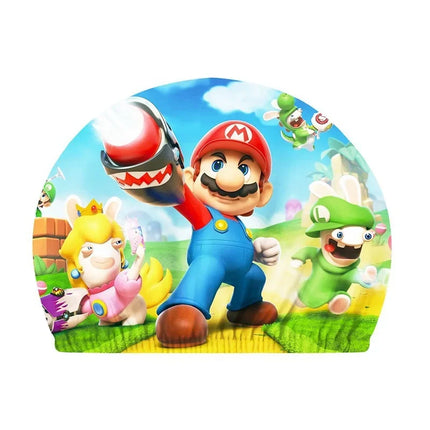 2024 Super Mario anime figure Mario Boy Swimsuit Children Cartoon One-Piece Swimsuit Summer Beach Resort Pool Party Clothes