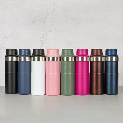 500ml Bpa Free Classic Trigger Action Travel  Coffee Mug 16OZ Double Wall Cup Insulated Sports Portable Water Bottle