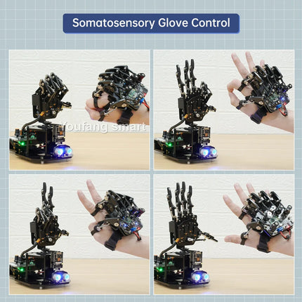 Open Source Code AI Bionic Robot Hand Support Somatosensory Glove 6 Dof Robotic Fingers for Arduino Programming Robot DIY Kit