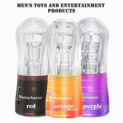 Transparent Vagina Adult Endurance Exercise Adult Supplies Vacuum Pocket Cup Male Masturbator Cup Soft Pussy Sex Toys for Men