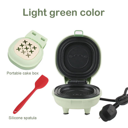 Mini Muffin Machine Non-stick Electric Skillet Omelette Sandwich Pancake Baking grill Cute cake bread baker Double side heating