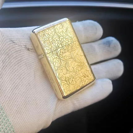 ZORRO 790 Genuine Ultra-thin Windproof Original Copper Lighter Double-sided Engraved Wheel Lighter Lighter Men's High-end Gifts