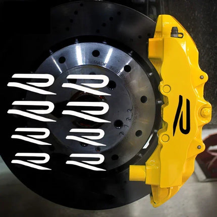 4Pcs Car Brake Caliper Stickers for Volkswagen VW Rline R Line GTI Golf 4 5 6 7 Polo Passat Bora Jetta Tiguan Touareg Decorative