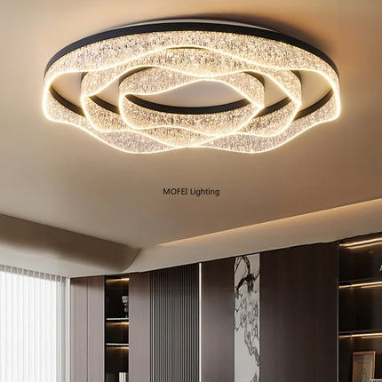 Nordic Minimalist LED Ceiling Light Modern Home Decor Fixture for Living Room Bedroom Salon Practical Interior Lighting Lamparas