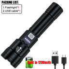 XHP50 Flasdhlight / black / ZOOM|Built in battery