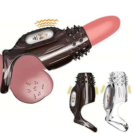 Vibrating Cock Ring For Men Silicone Penis Vibrator Intense Mens Vibrator Longer Harder Stronger Erection Adult Sex Toy For Men