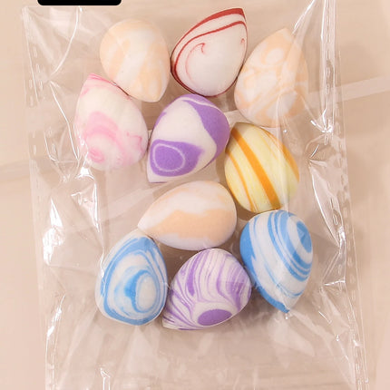 10/20/25/50/100PCS Cute Candy Makeup Sponges - Rainbow Blending Set for Foundation & Concealer, Girls Holiday Gift