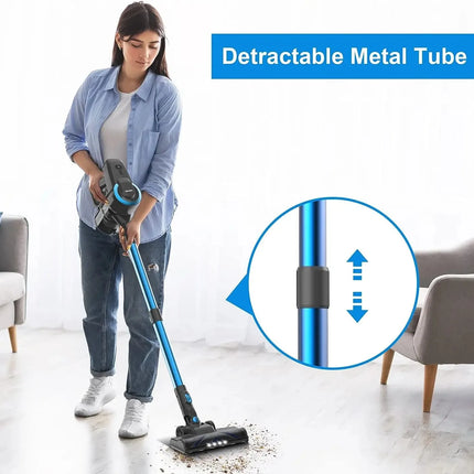 DEVOAC N300 Cordless Vacuum Cleaner 6 in 1 Powerful Ultra-Lightweight Handheld Stick Vacuum 2200mAh Battery for Carpet Hardfloor